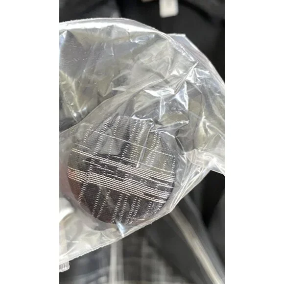 Armani Collezioni Womens Black Silver Metallic Abstract Statement Blazer Size 8 - Picture 4 of 7